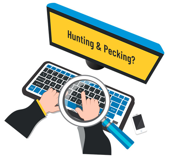 Hunting and Pecking Keyboarding Online