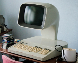 Old school funny shaped Holborn 9100 computer