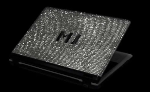 Diamond studded laptop